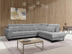 ROHOVÁ SEDAČKA, textil, kompozitní dřevo, světle šedá Livetastic - Sedací soupravy, Online Only
