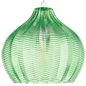 Závěsná lampa KEILA Sklo Zelená