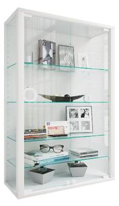 ZÁVĚSNÁ VITRÍNA, čiré, bílá, 59/91/25 cm Livetastic - Závěsné vitríny, Online Only