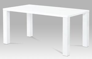 Vikio Jídelní stůl 160x90x76 cm vysoký lesk bílý AJS116B-4