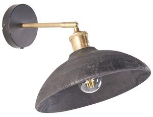 Nástěnná lampa YERALA Nastavitelná Mangové dřevo Černá