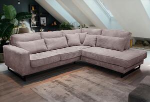 ROHOVÁ SEDAČKA, textil, kompozitní dřevo, cappuccino Livetastic - Sedací soupravy, Online Only