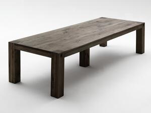 Jídelní stůl z masivu LEEDS tmavý dub bassano Velikost stolu 300x120