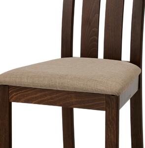 Dřevěná židle TROGON, ořech/béžová