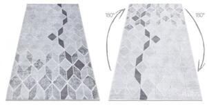 Koberec MEFE B400 Kostka, geometrický 3D strukturální - šedý