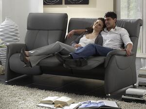 Luxusní kožená sedací souprava s funkcí relax 3+1+1 MAGIC RELAXX