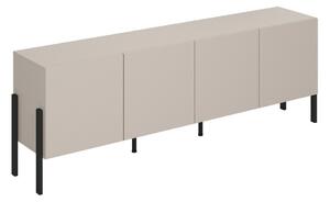 Televizní komoda JUKON (typ 25) cashmere/černé kovové nohy