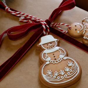 Vánoční ozdoba Christmas Cookies Snowman / Snowflake Sněhulák