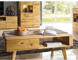 Dubový nábytek z masivu do obývacího pokoje a jídelny - DALLAS 3 dub olejovaný