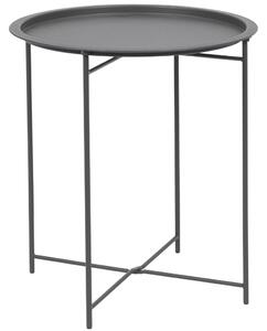 Bizzotto Antracitový kovový zahradní stolek Austin ø 46 cm