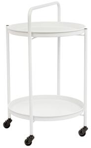 Bizzotto Bílý zahradní servírovací stolek Austin 45 cm