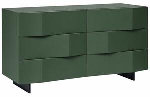 Olivově zelená komoda Marco Barotti Linea Diamond 120 x 45 cm