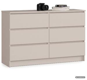 Ak furniture Komoda CLP 6SZ 120 cm kašmír