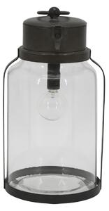 Svítící LED lucerna Antique Coal 23,5 cm