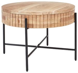 KONFERENČNÍ STOLEK, černá, barvy akácie, dřevo, kov, 70/70/50 cm Carryhome - Konferenční stolky