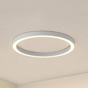 Lucande LED stropní svítidlo Neor, bílé, Ø 60 cm, stmívatelné, stmívatelný, Bílá / opál, Chodba, kov, Moderní