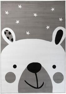 Dětský koberec PINKY Q163A Cute Bear šedý