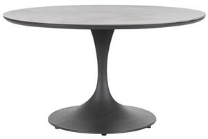 Bizzotto Šedý zahradní stůl Arnold Ø 120 cm s keramickou deskou