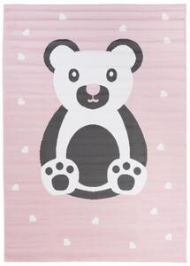 Dětský koberec PINKY DF04A Bear růžový