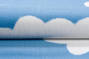 Dětský koberec PINKY T631A Blue Sky White Clouds modrý