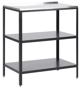 Zahradní kuchyňský ostrůvek VILAMA Černá Kov