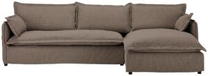 ROHOVÁ SEDAČKA, textil, hnědá Livetastic - Sedací soupravy, Online Only