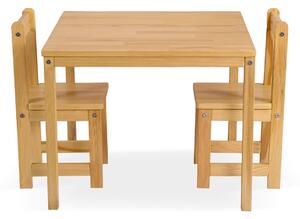 Stoleček se židličkami dřevěný SET