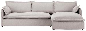 ROHOVÁ SEDAČKA, textil, béžová Livetastic - Sedací soupravy, Online Only