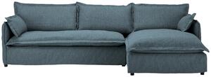 ROHOVÁ SEDAČKA, textil, modrá Livetastic - Sedací soupravy, Online Only