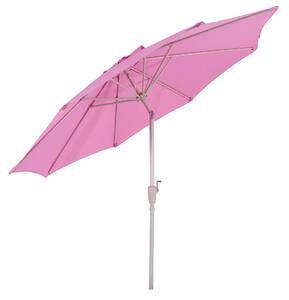 Slunečník N18 Ø 2,7m sklopný polyester/hliník - lila