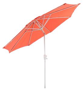 Slunečník N18 Ø 2,7 m sklopný polyester/hliník - terakota