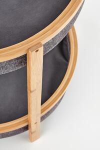 Odkládací stolek EKTA, bambus/tmavě šedá DOPRODEJ