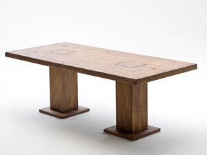 Jídelní stůl MANCHESTER tmavý dub masiv -bassano Velikost stolu 180x90