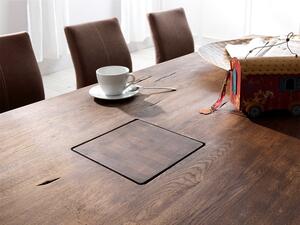 Jídelní stůl MANCHESTER tmavý dub masiv -bassano Velikost stolu 300x120