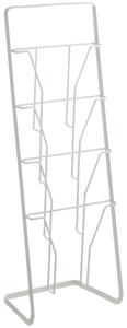 Bílý kovový stojan na časopisy Yamazaki Tower 71 cm