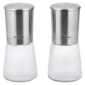 Silvercrest® Sada mlýnků na sůl a pepř / Sada na ocet a olej / Struhadlo (mlýnek na sůl a koření, 2dílná) (100401585001)