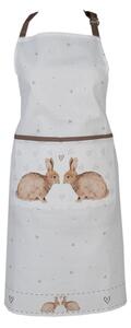 Bavlněná kuchyňská zástěra se vzorem králíčků Bunnies in Love – 70x85 cm