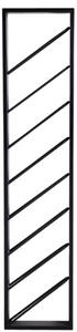 Nordic Design Černý kovový stojan na víno Puerto 160 cm
