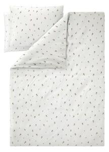 Livarno® Mušelínové ložní povlečení, 200 x 220 cm, 70 x 90 cm (květiny/bílá) (100404629002)