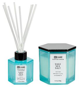 Vonná svíčka s aroma difuzérem CLASSY TINT Sojový vosk Svěží tóny