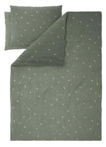 Livarno® Mušelínové ložní povlečení, 200 x 220 cm, 70 x 90 cm (květiny/zelená) (100404629003)