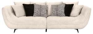 POHOVKA BIG SOFA, textil, krémová, černá, bílá Stylife - Pohovky