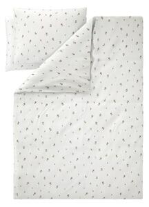 Livarno® Mušelínové ložní povlečení, 240 x 220 cm, 70 x 90 cm (květiny/bílá) (100404633002)