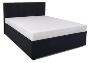 HezkýNábytek.cz Manželská postel 160 cm Botones (černá) (s roštem) (s úl. prostorem). 1116777