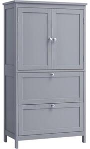 SONGMICS Koupelnová skříňka Vasagle Swede 110 cm šedá