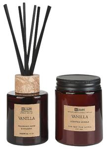 Vonná svíčka s aroma difuzérem DARK ELEGANCE 9 cm Hnědá