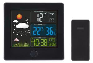 SOLIGHT Meteostanice, barevný LCD, teplota, vlhkost,RCC, černá