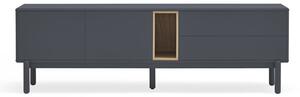 Tmavě šedý TV stolek 180x56 cm Corvo - Teulat