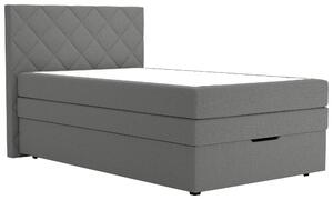POSTEL BOXSPRING, 120/200 cm, šedá Blanar - Postele s úložným prostorem