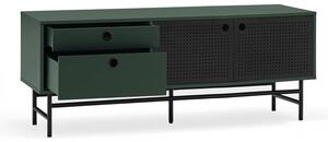 Tmavě zelený TV stolek 140x52 cm Punto - Teulat